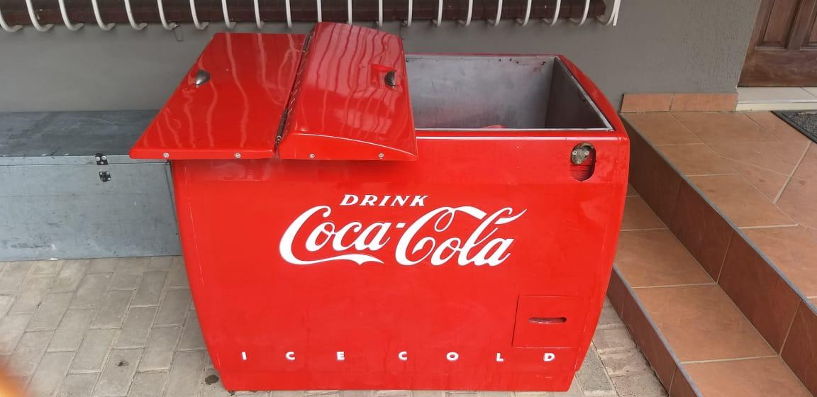 Restored vintage fridge