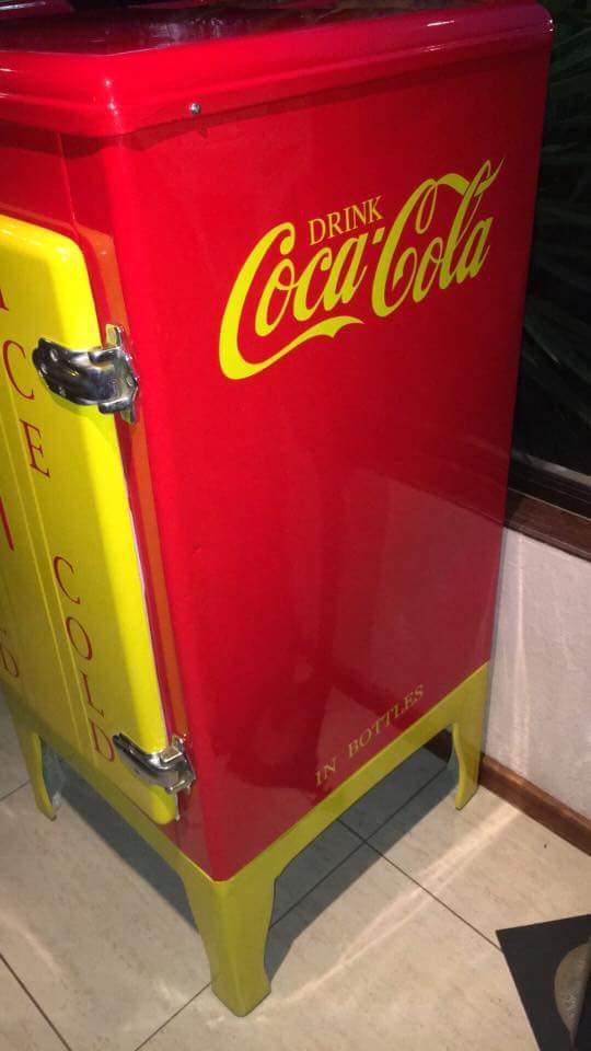 Restored vintage fridge