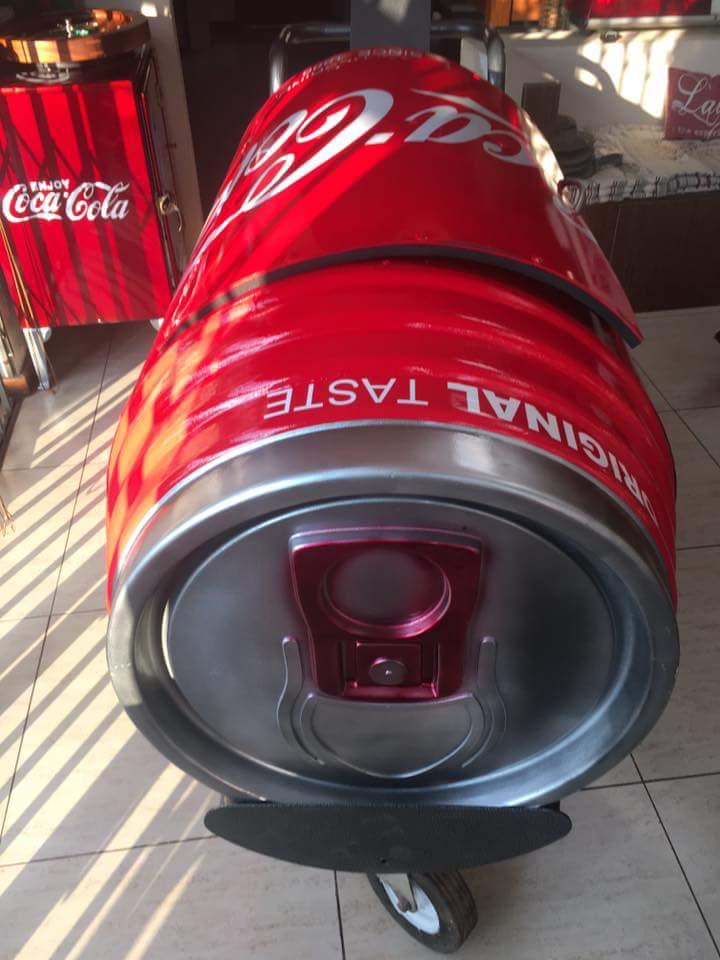 Restored vintage fridge