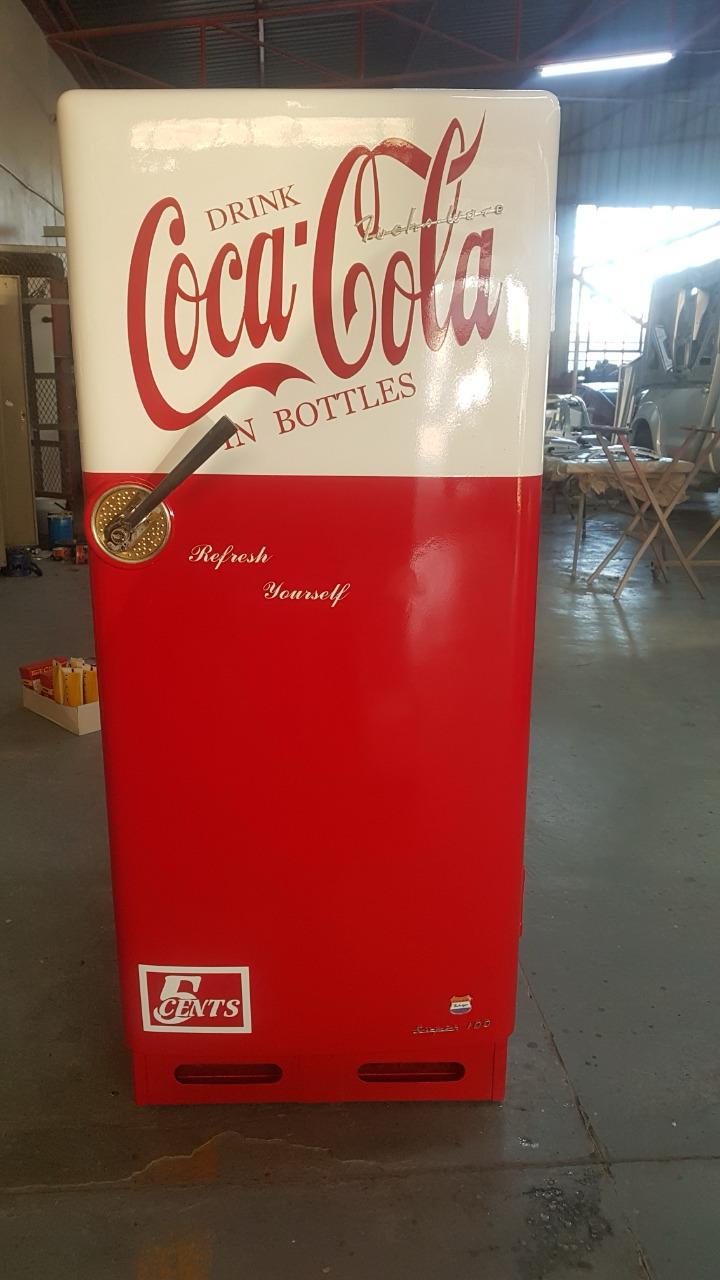 Restored vintage fridge