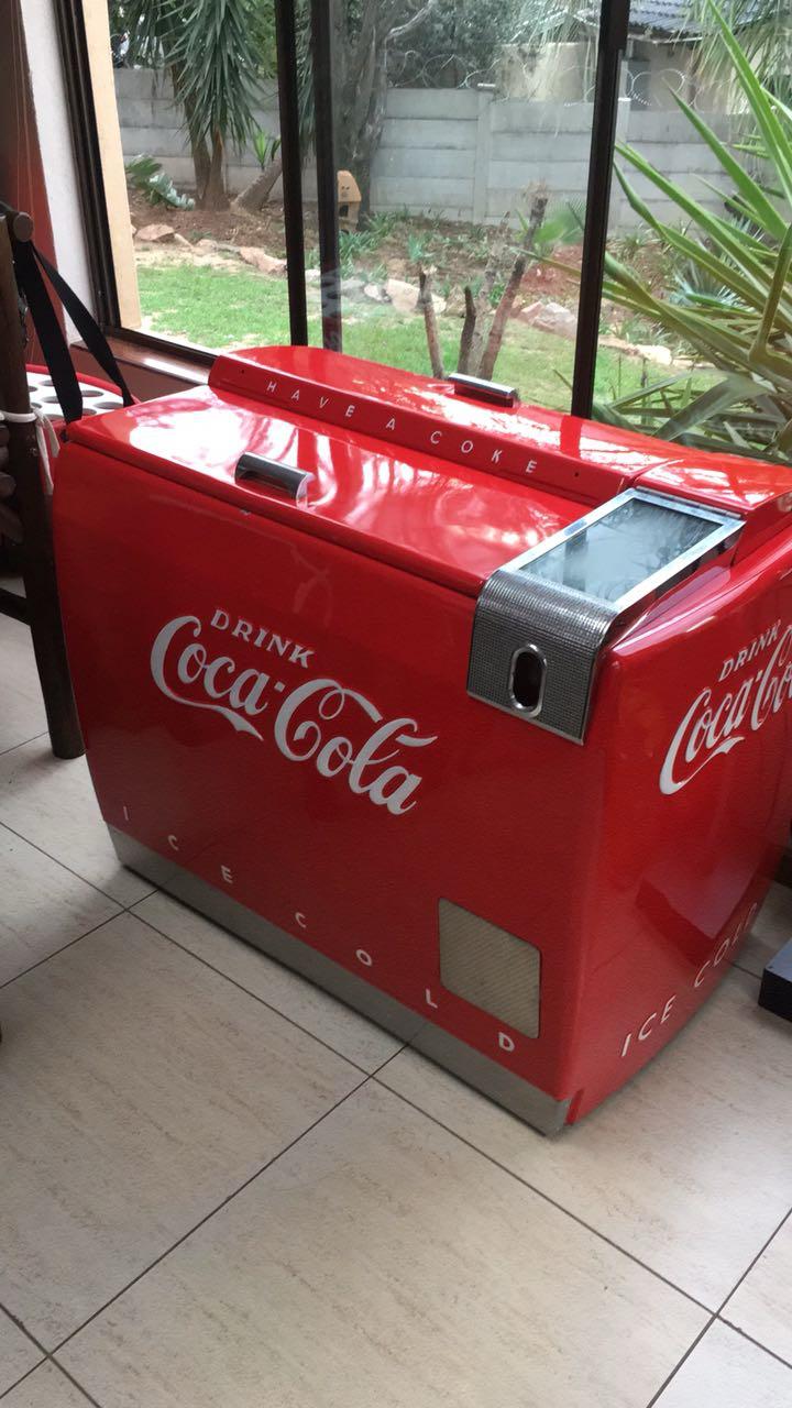 Restored vintage fridge